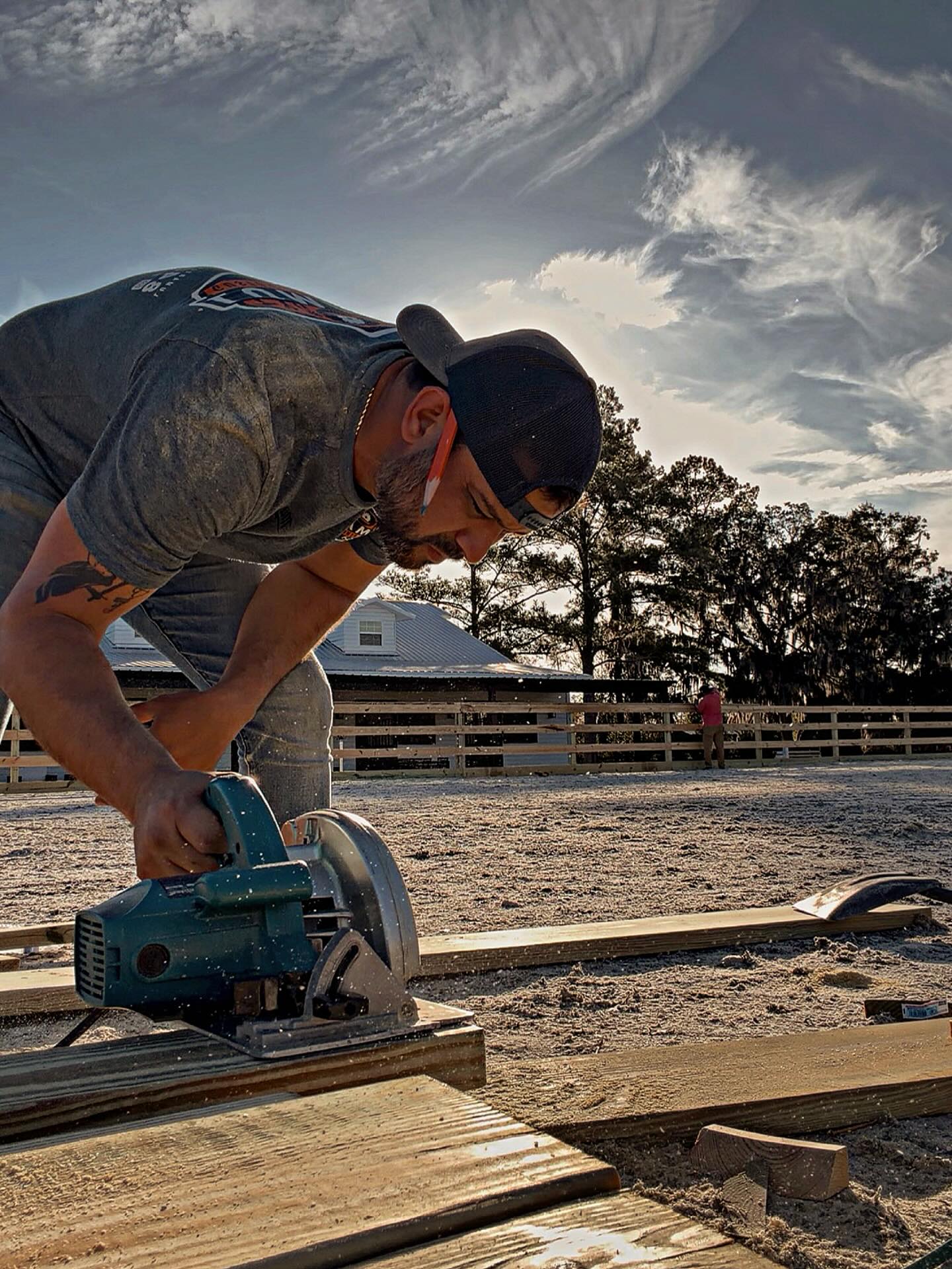 Lumart Custom Remodeling owner at work
